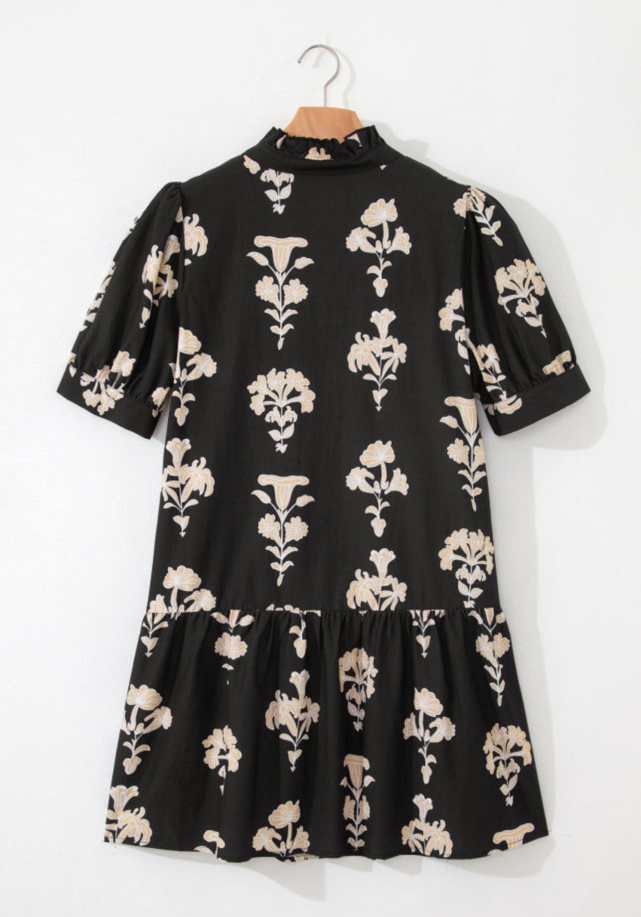Frilled V Neck Dress, PREORDER, 2 Colors