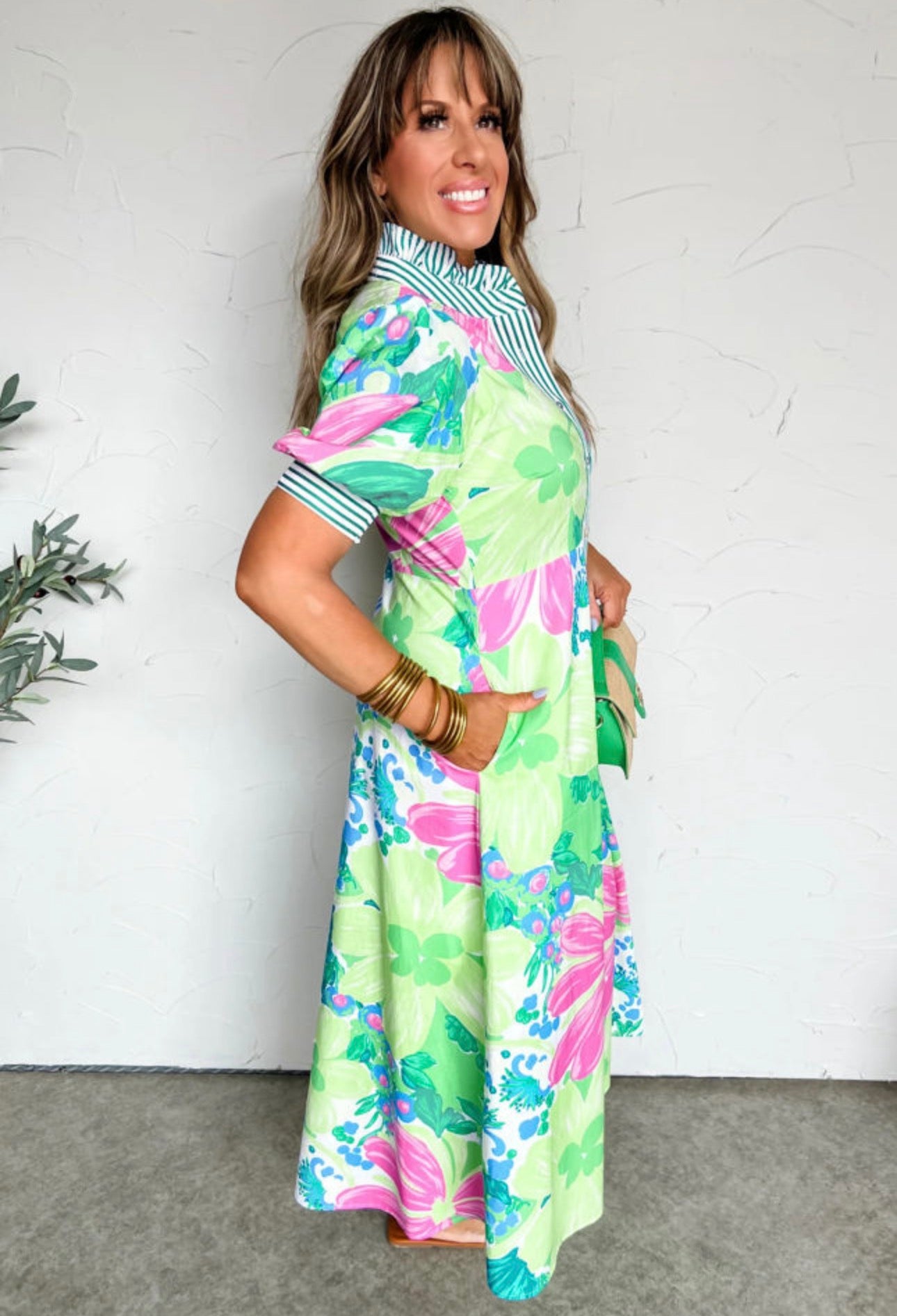 Green Summertime Floral