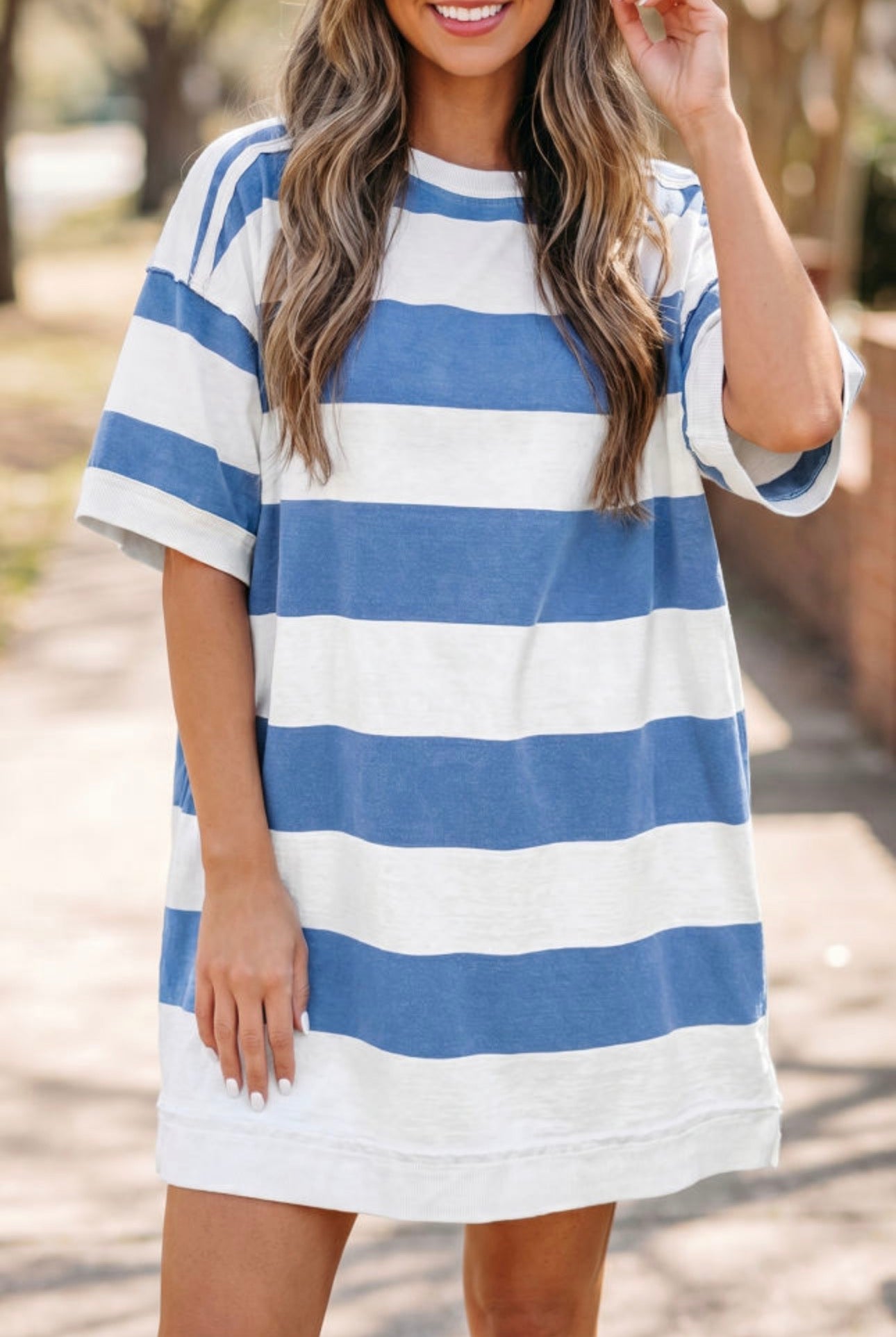 Raw Hem Tee Dress, PREORDER