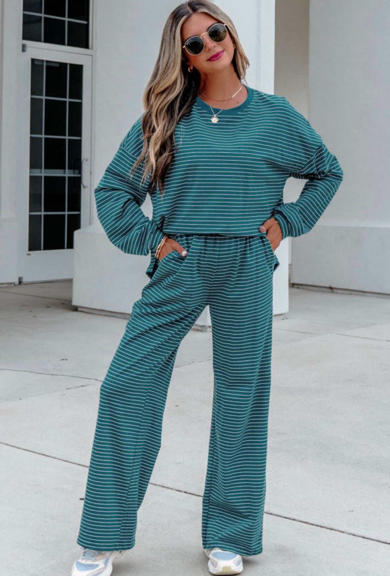 Green Drop Shoulder Set, PREORDER