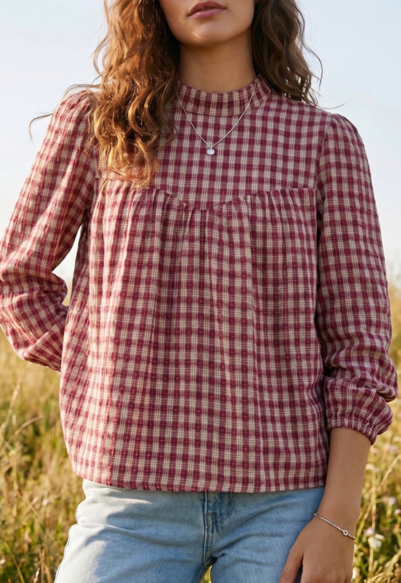 Plaid Blouse, PREORDER