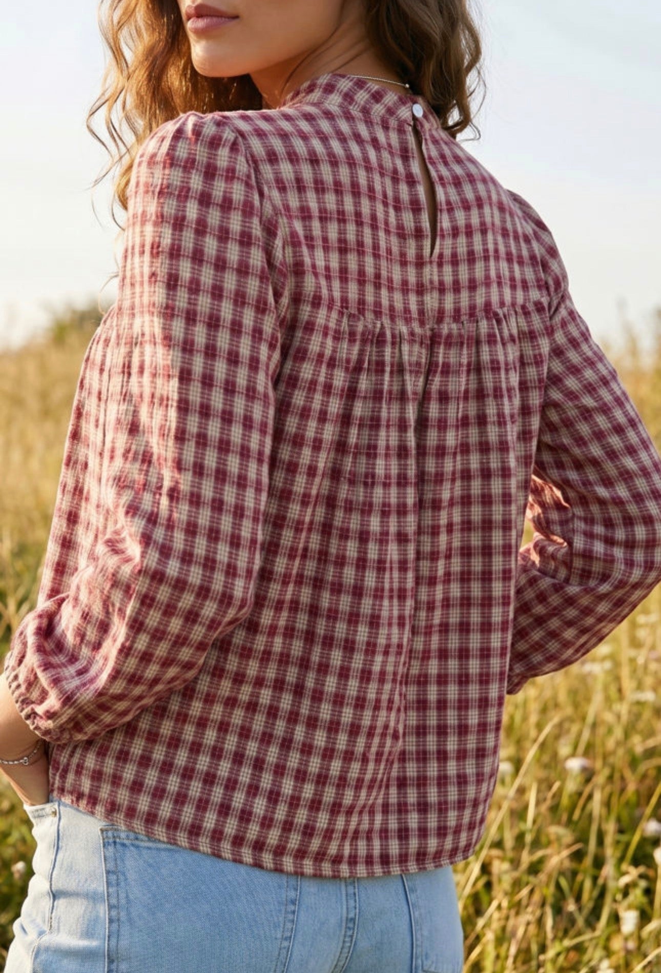 Plaid Blouse, PREORDER