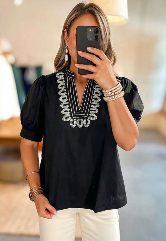 Black V Neck, PREORDER