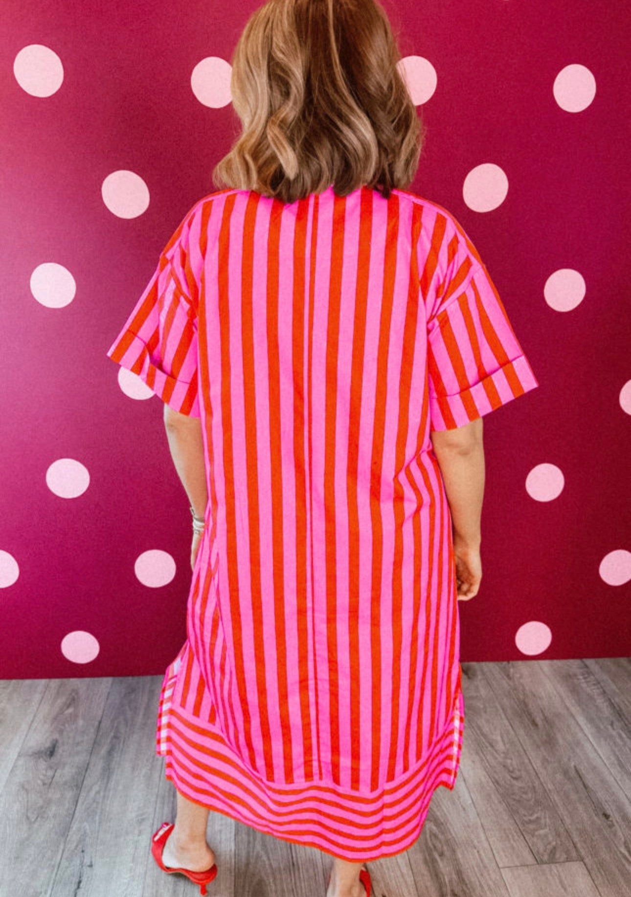 Striped Midi