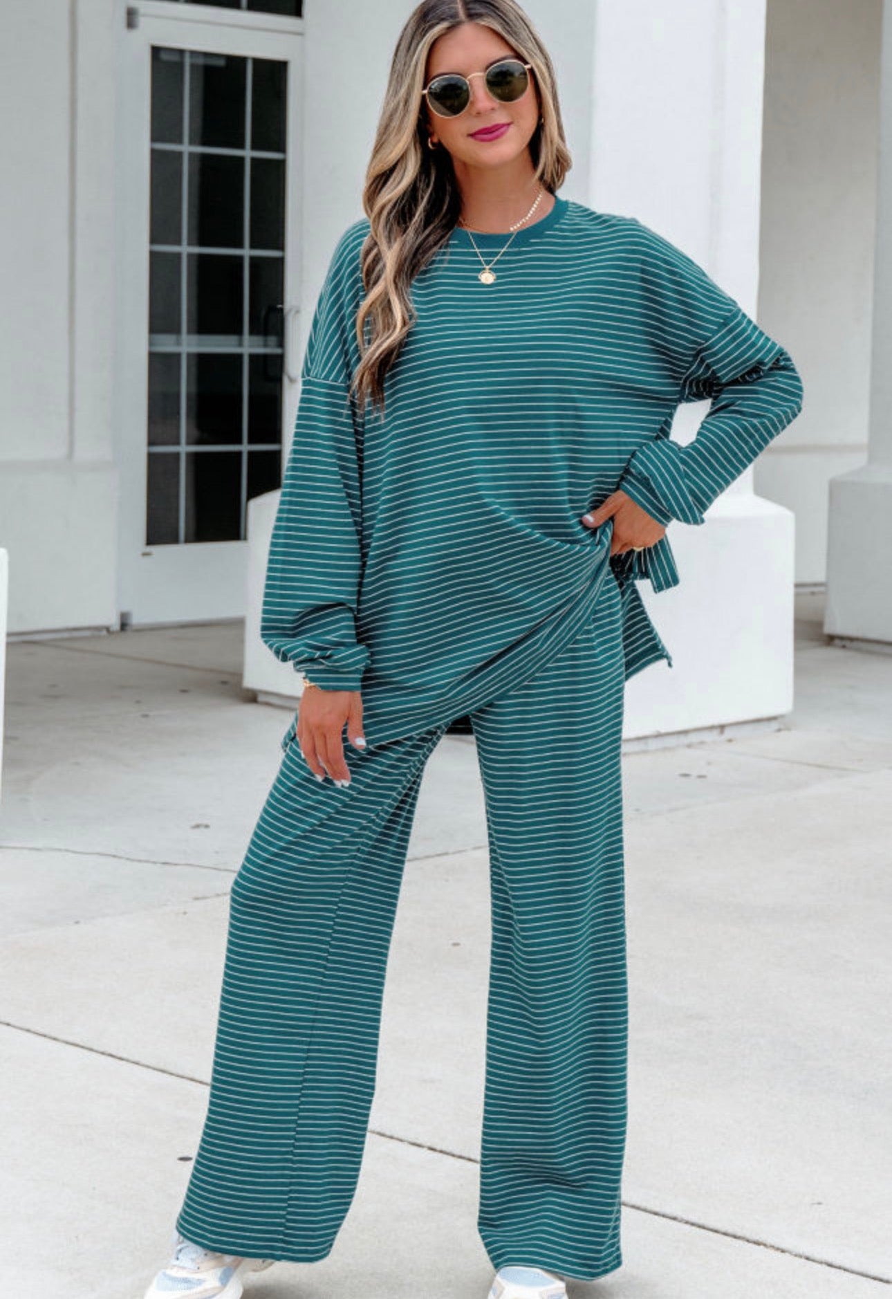 Green Drop Shoulder Set, PREORDER