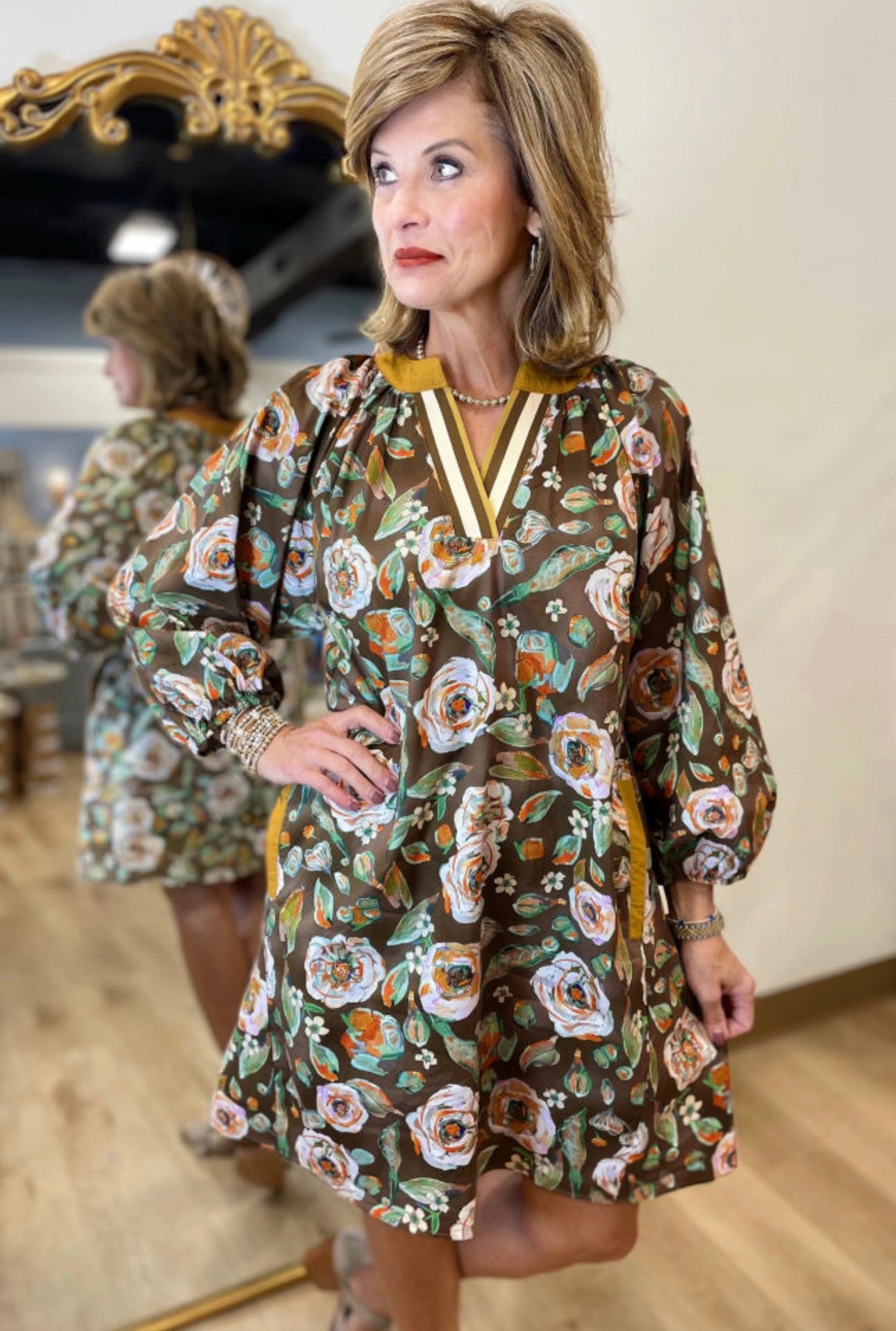 Brown Floral, PREORDER