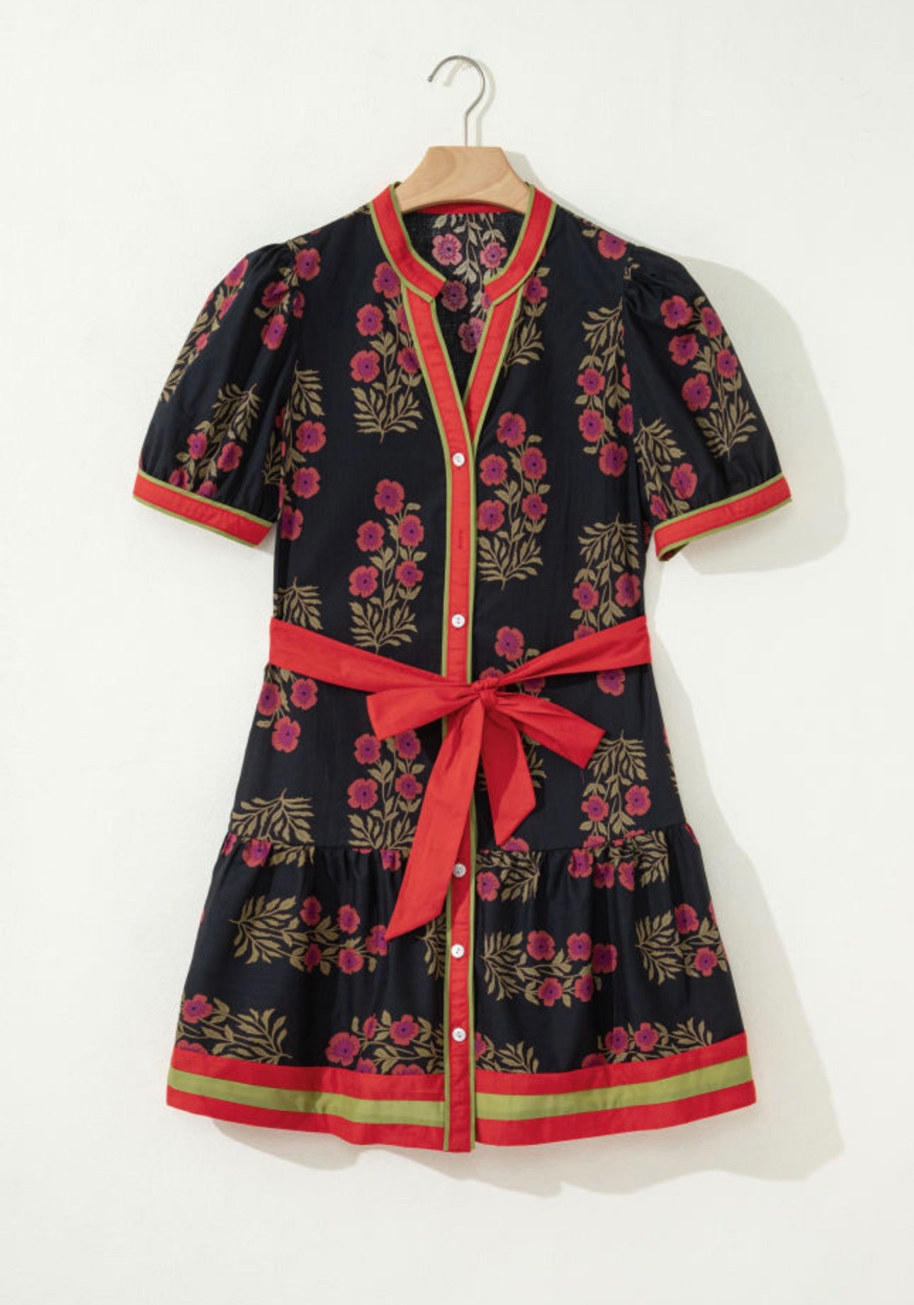 Belted Floral Dress, PREORDER