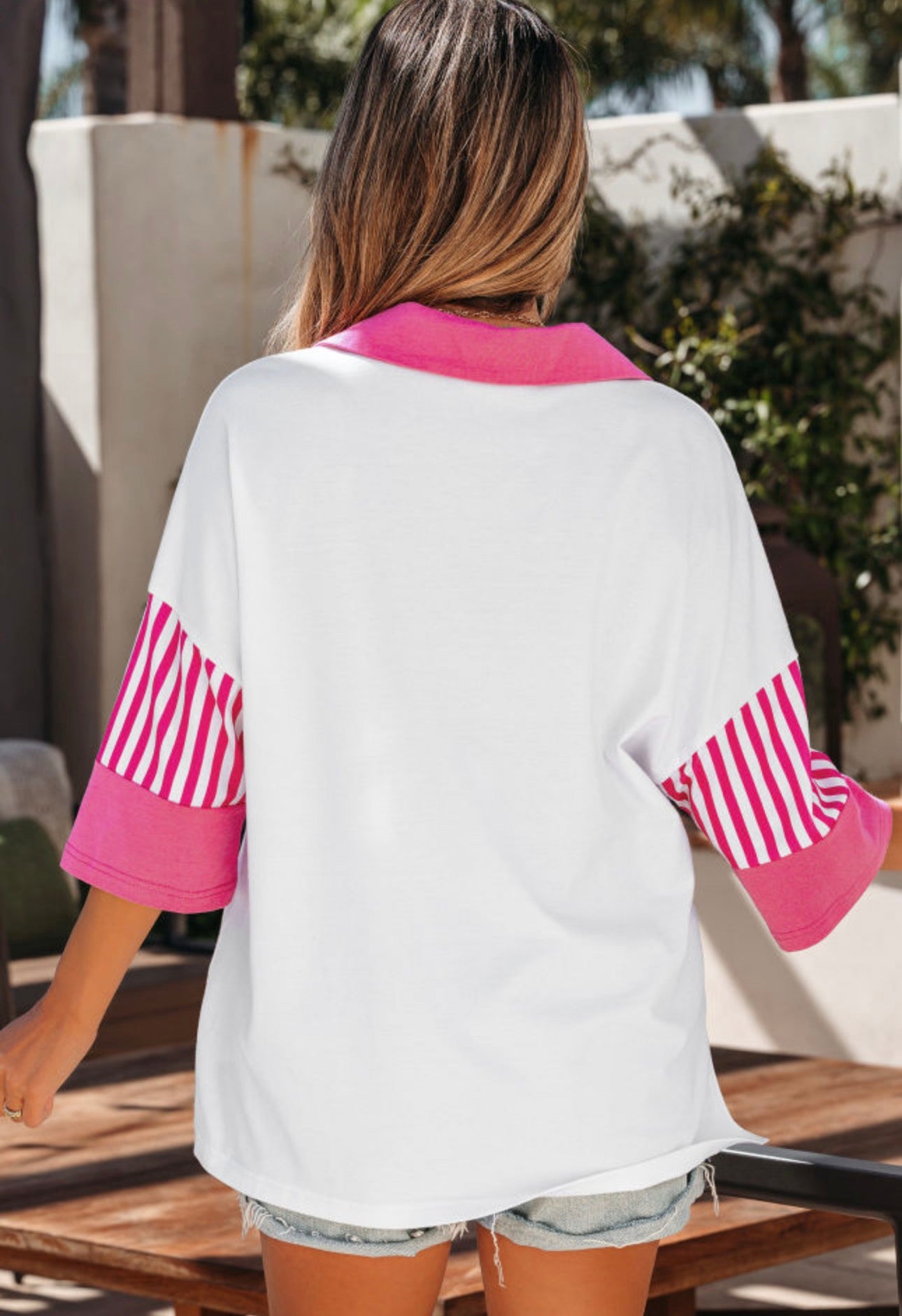 Patchwork Collared Shirt, PREORDER