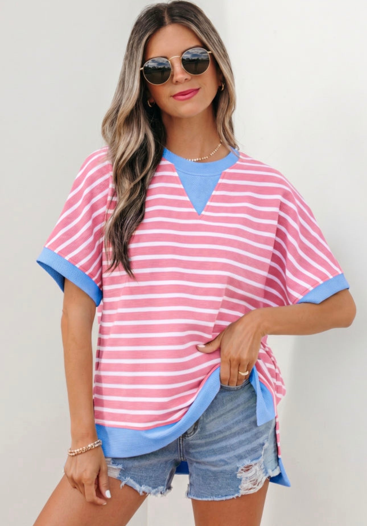 Summer Stripes Tee, 2 Colors PREORDER