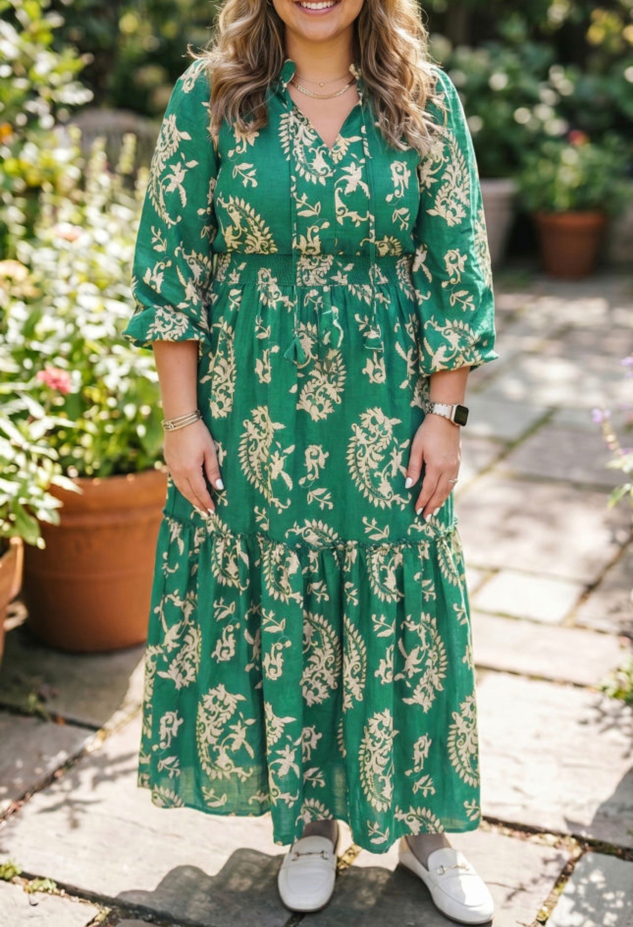 Curvy Green Floral, PREORDER