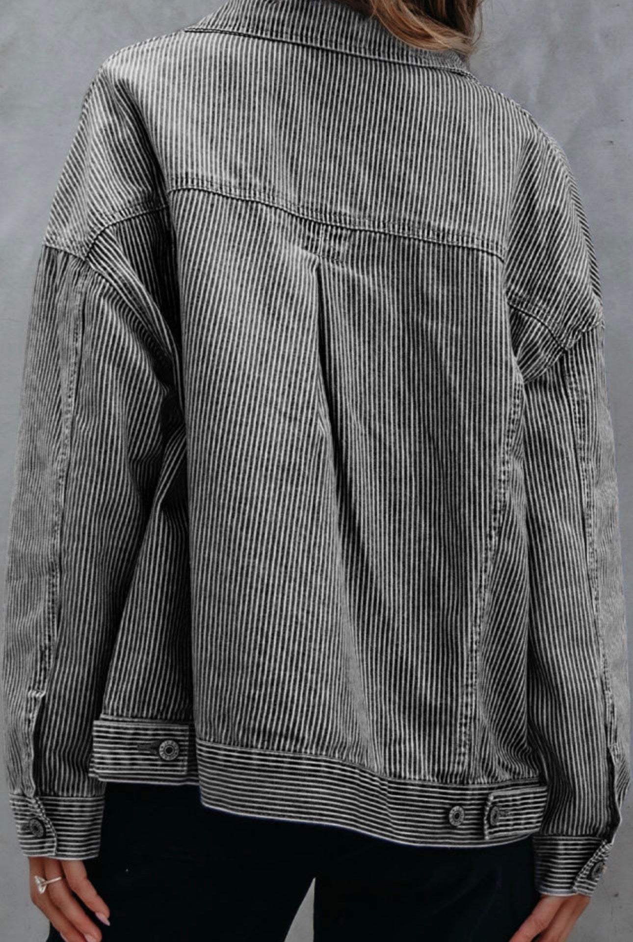 Stripes Denim Jacket, PREORDER